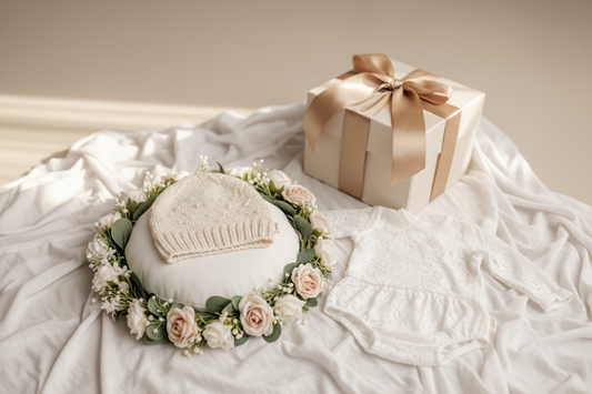 "ニューボーンフォトを出産祝いに贈ろう｜キットの選び方・贈り方ガイド"