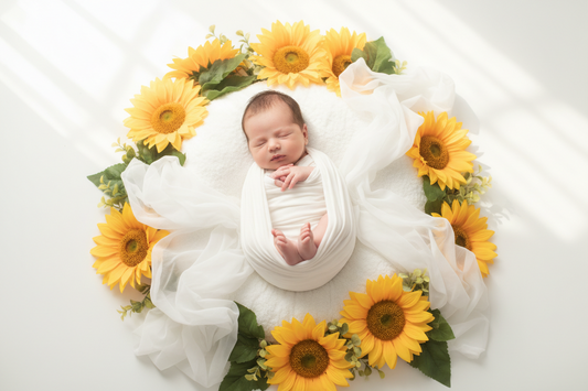 夏生まれ赤ちゃんのニューボーンフォト｜室温・衣装・撮影環境まで