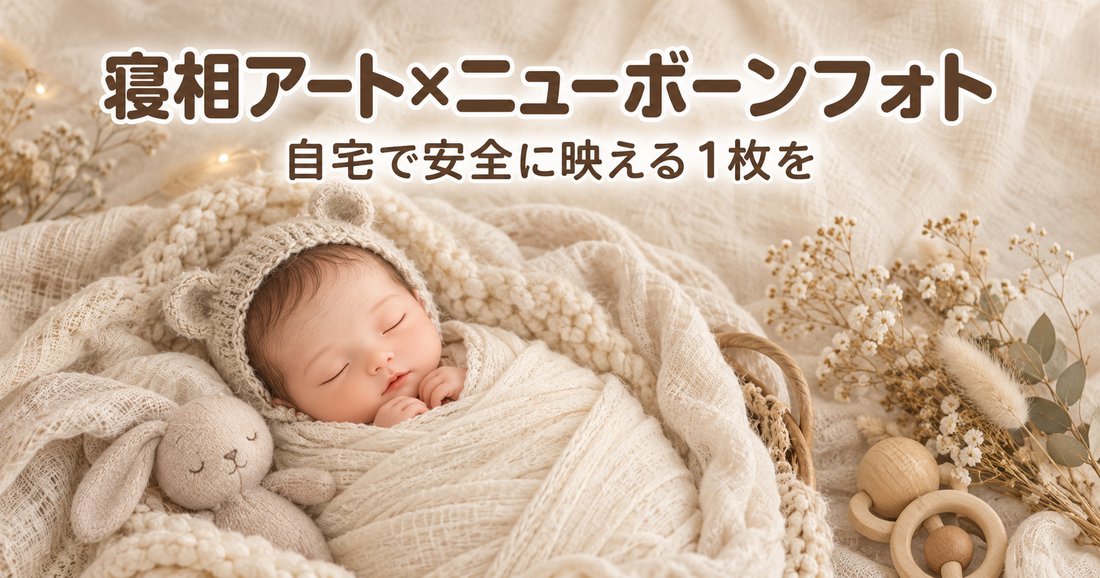 寝相アート・スリーピングニューボーンフォトの違いとは？自宅で安全に映える1枚を残すコツ