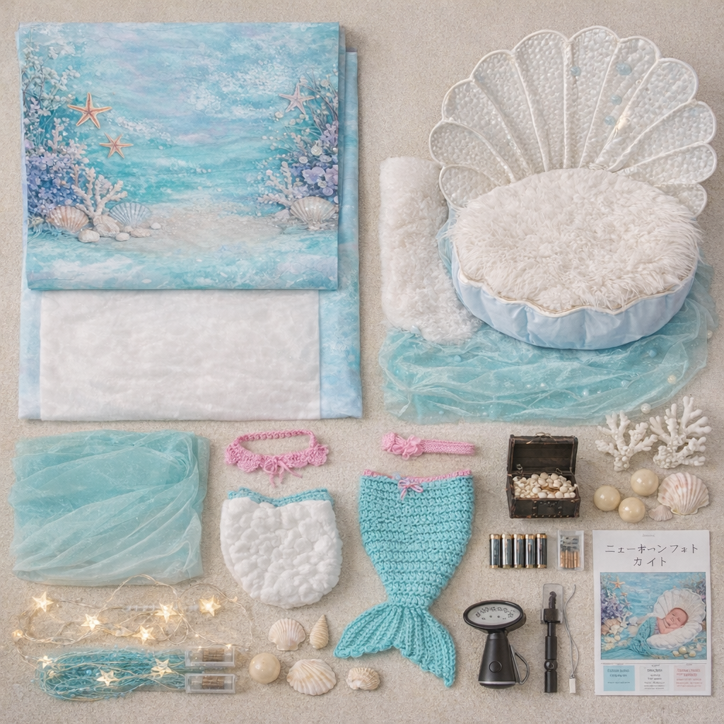 マーメイド - ニューボーン撮影セット -