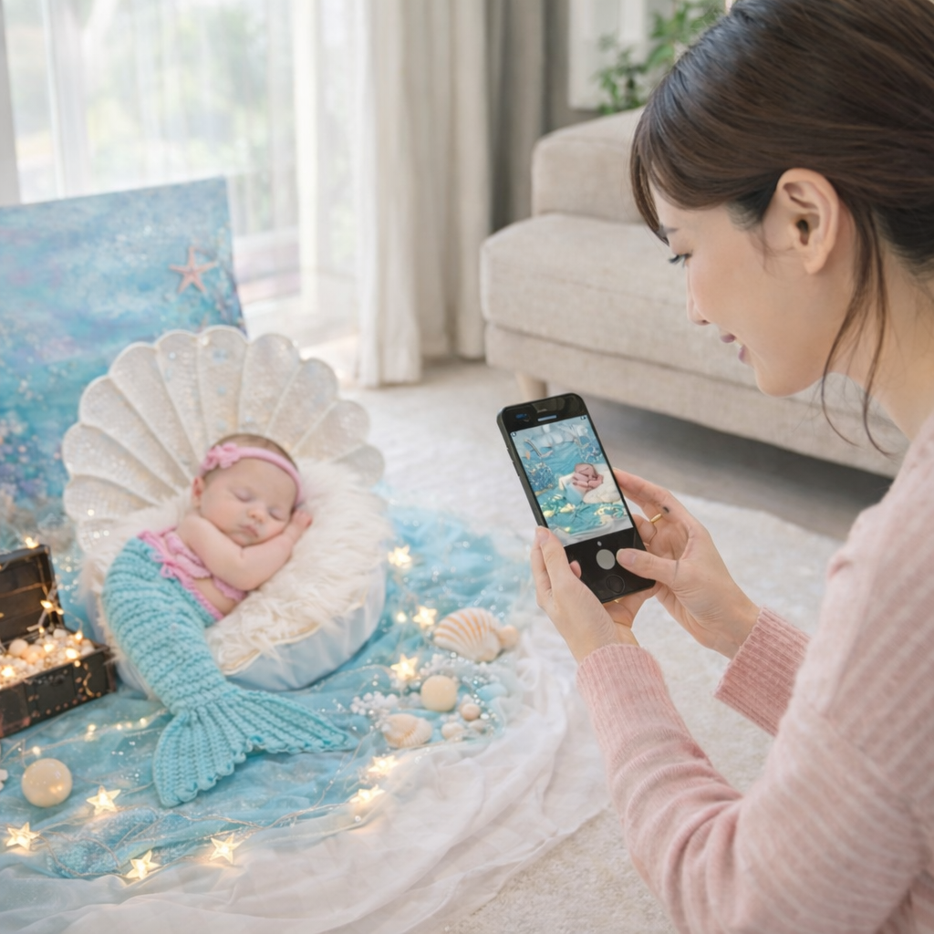 マーメイド - ニューボーン撮影セット -