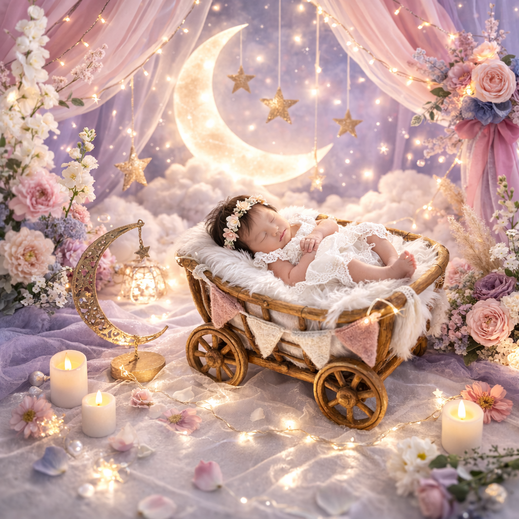 キャンドル - ニューボーン撮影セット